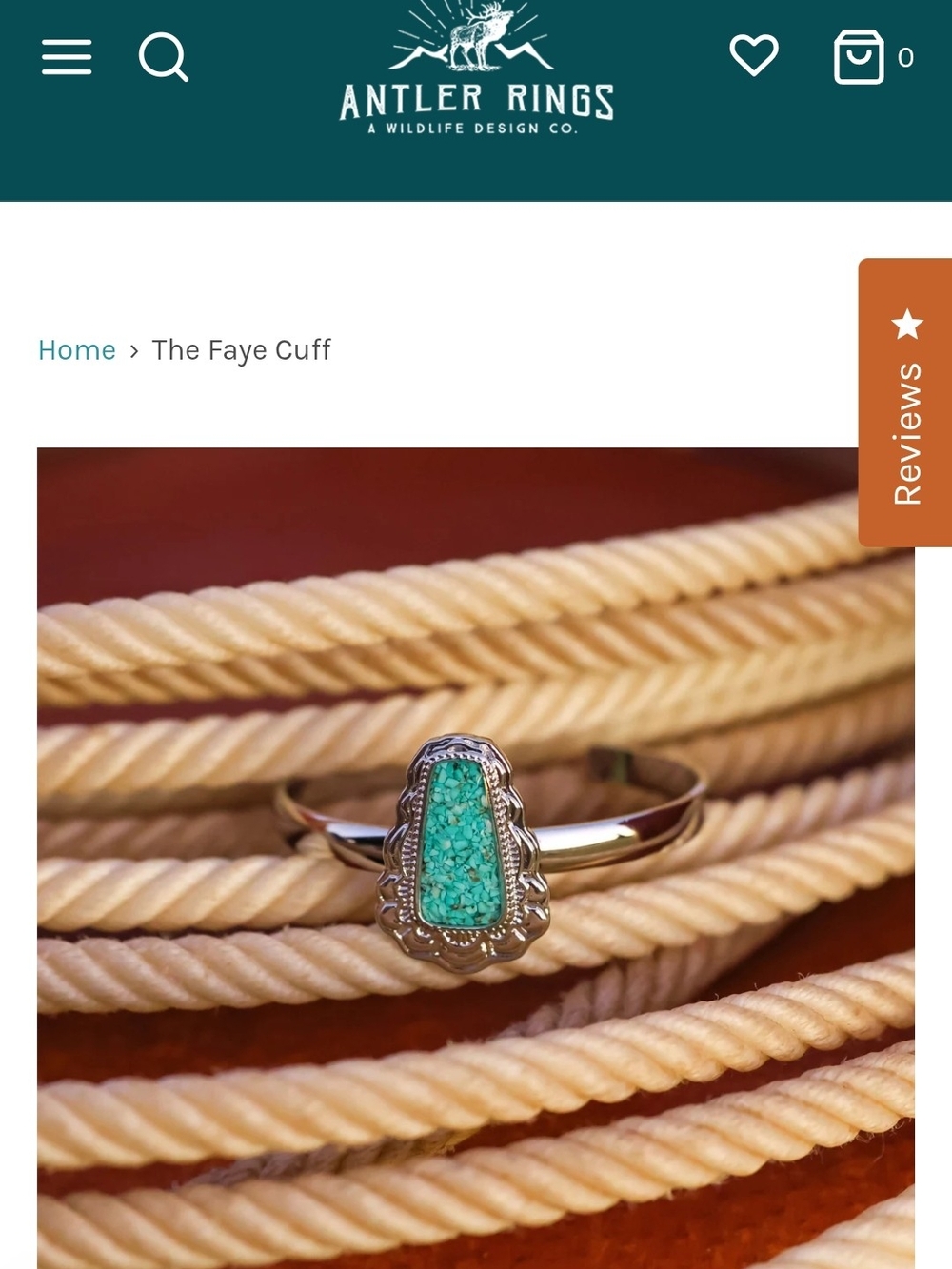 Faye Turquoise Silver Cuff Bracelet One Size Fits All